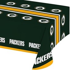 CREATIVE CONVERTING: Green Bay Packers Table Cover, 1 ea