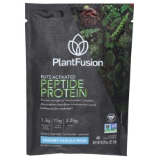 PLANTFUSION: Elite Activated Peptide Protein Creamy Vanilla Bean, 0.79 oz