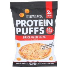 SHREWD FOOD: Protein Puffs Brick Oven Pizza, 2.25 oz