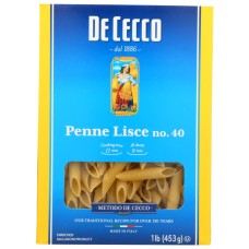 DE CECCO: Penne Lisce No 40, 16 oz