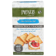 PARTNERS: Olive Oil Sea Salt Artisan Snack Crackers, 4 oz