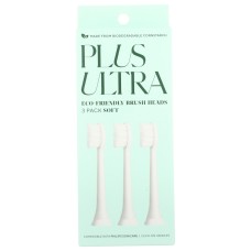 PLUS ULTRA: Electric Toothbrush Replacement Heads, 3 ea