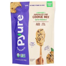 PYURE: Organic Sugar Free Chocolate Chip Cookie Mix, 12.9 oz