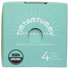 TIM TAM TUMMY: Pineapple Party Kids Kombucha 4Pk, 30 fo