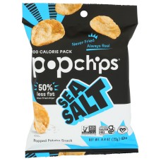 POPCHIPS: Sea Salt Potato Chips, 0.8 oz