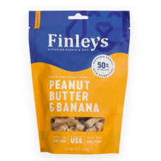 FINLEYS: Peanut Butter Banana Crunchy Dog Biscuits, 12 oz