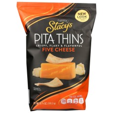 STACYS PITA CHIP: 5 Cheese Pita Thins, 6.75 oz