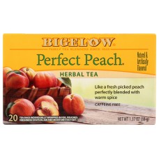 BIGELOW: Perfect Peach Herbal Tea 20Bg, 1.37 oz