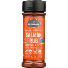 FIRE & FLAVOR: All Natural Salmon Rub, 2.7 oz