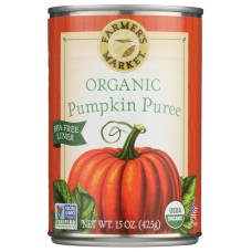 FARMERS MARKET FOODS: Organic Pumpkin Puree, 15 oz