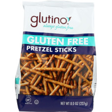 GLUTINO: Gluten Free Pretzel Sticks, 8 oz