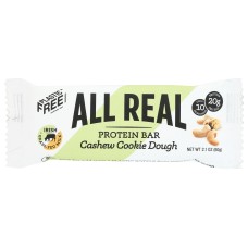 ALL REAL NUTRITION: Cashew Cookie Dough Protein Bar, 2.1 oz