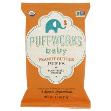 PUFFWORKS: Organic Peanut Butter Puffs, 0.5 oz