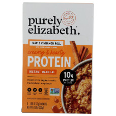 PURELY ELIZABETH: Maple Cinnamon Roll Instant Oatmeal, 8.3 oz PURELY ELIZABETH: Maple Cinnamon Roll Instant Oatmeal, 8.3 oz