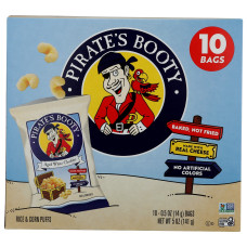 PIRATE BRANDS: Aged White Cheddar Rice and Corn Puffs 10 Count, 10 oz