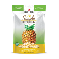 SIMPLE KITCHEN: Freeze Dried Organic Pineapples, 1.2 oz