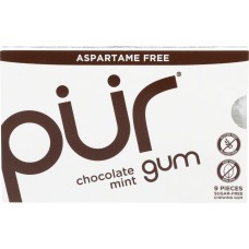 PUR: Chocolate Mint Gum, 9 pc