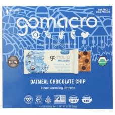 GOMACRO: Bar Oatmeal Choc Chip 4Ct, 9.2 oz
