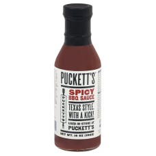 PUCKETTS: Spicy BBQ Sauce, 14 oz
