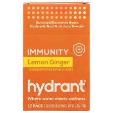 HYDRANT: Hydration Imnty Lmn Gngr, 12 ea