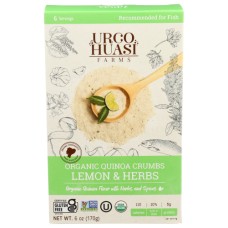 URCOHUASI FARMS: Quinoa Crumbs Lemon Herb, 6 oz