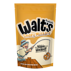 WALTS PRETZELS: Smoky Mustard Pretzels, 7 oz