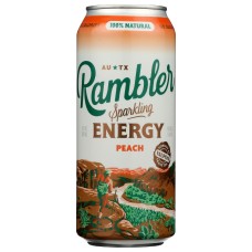RAMBLER: Drink Enrgy Sprkl Peach, 16 fo