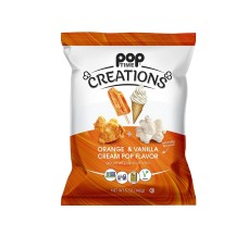 POPTIME CREATIONS: Orange Vanilla Cream Popcorn, 5 oz