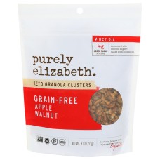 PURELY ELIZABETH: Grain Free Apple Walnut Keto Granola Mct Oil, 8 oz