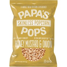 PAPAS POPS: Popcorn Honey Mustard Onion, 5 oz