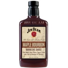 JIM BEAM: Sauce Bbq Mpl Bourbon, 18 oz