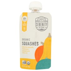 SERENITY KIDS: Organic Squashes With Organic Olive Oil, 3.5 oz