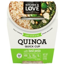 KITCHEN AND LOVE: Basil Pesto Quinoa Quick Cup, 7.9 oz