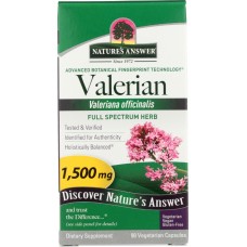 NATURES ANSWER: Valerian Root 90 VCaps, 90 cp
