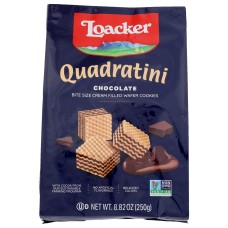 LOACKER: Quadratini Chocolate Wafer, 8.82 oz