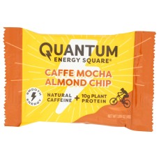 QUANTUM ENERGY SQUARES: Caffe Mocha Almond Chip Bar, 1.69 oz