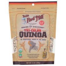 BOBS RED MILL: Organic Tricolor Quinoa Grain, 13 oz