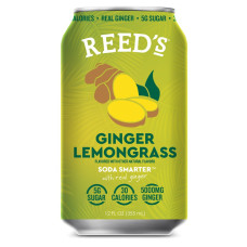 REEDS: Ginger Lemongrass Soda, 12 fo