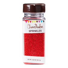 CHOCOMAKER: Red Beads Decorating Candies, 3.625 oz