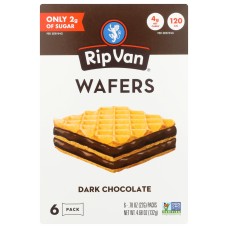 RIP VAN WAFEL: Dark Chocolate Wafer Cookies, 4.68 oz