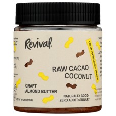REVIVAL FOOD CO: Raw Cacao Coconut Almond Butter, 10 oz
