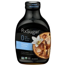 RXSUGAR: Organic Vanilla Syrup, 16 fo