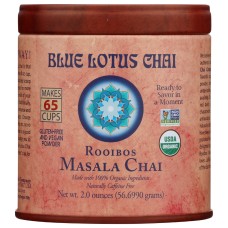 BLUE LOTUS CHAI: Organic Rooibos Masala Chai, 2 oz