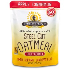 RAMBLING OAT COMPANY: Steel Cut Oatmeal Apple Cinnamon, 9.1 oz