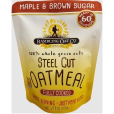 RAMBLING OAT COMPANY: Steel Cut Oatmeal Maple Brown Sugar, 9.1 oz