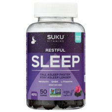 SUKU VITAMINS: Restful Sleep Gummies, 50 pc
