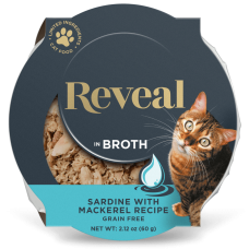 REVEAL: Sardine With Mackerel In Broth Pot Cat Food, 2.12 oz