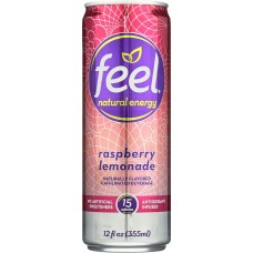 FEEL NATURAL ENERGY: Raspberry Lemonade Energy Drink, 12 oz