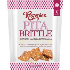 REGENIES: Pita Brittle Bourbon Vanilla Macadamia, 7.25 oz