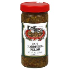DELL ALPE: Hot Giardiniera Relish, 8 oz